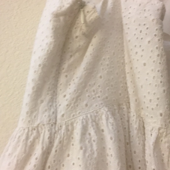 Kids White Floral Dress - Picture 6 of 6